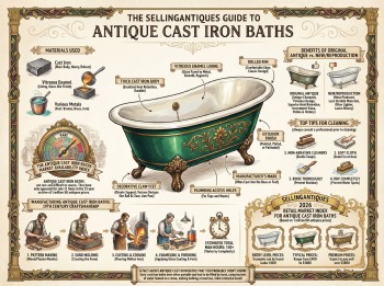 Antique Cast Iron Baths Guide Infographic