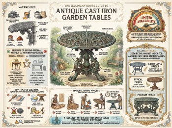 Antique Cast Iron Garden Tables Guide Infographic