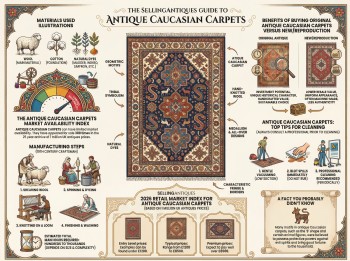 Antique Caucasian Carpets Guide Infographic