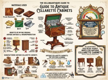 Antique Cellarette Cabinets Guide Infographic