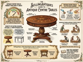 Antique Centre Tables Guide Infographic