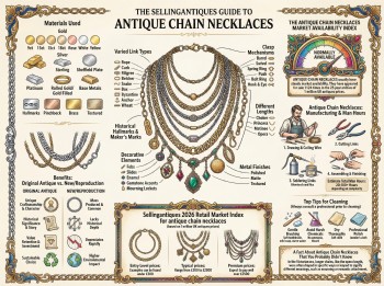 Antique Chain Necklaces Guide Infographic