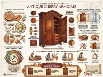 Antique Cherry Armoires Guide Infographic