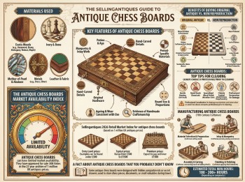 Antique Chess Boards Guide Infographic