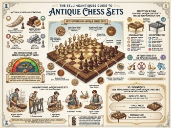 Antique Chess Sets Guide Infographic