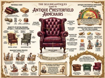 Antique Chesterfield Armchairs Guide Infographic