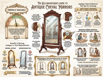 Antique Cheval Mirrors Guide Infographic