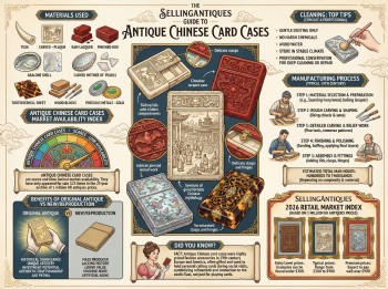 Antique Chinese Card Cases Guide Infographic