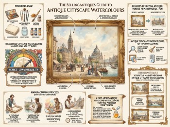 Antique Cityscape Watercolours Guide Infographic