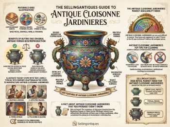 Antique Cloisonne Jardinieres Guide Infographic