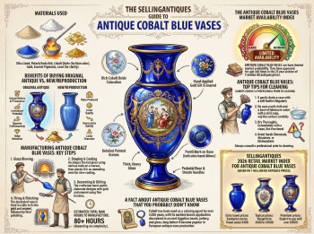 Antique Cobalt Blue Vases Guide Infographic