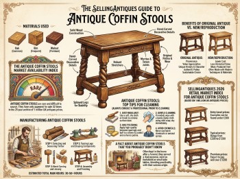 Antique Coffin Stools Guide Infographic