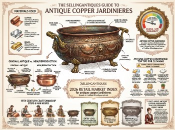 Antique Copper Jardinieres Guide Infographic