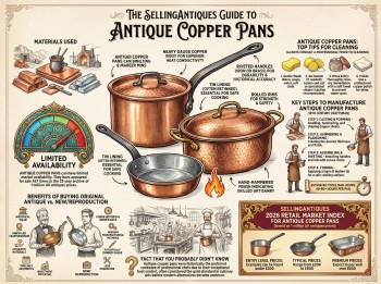 Antique Copper Pans Guide Infographic