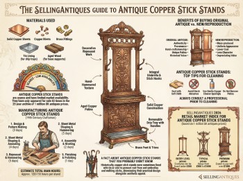 Antique Copper Stick Stands Guide Infographic
