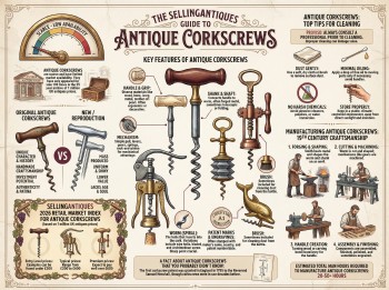 Antique Corkscrews Guide Infographic