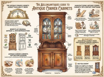 Antique Corner Cabinets Guide Infographic