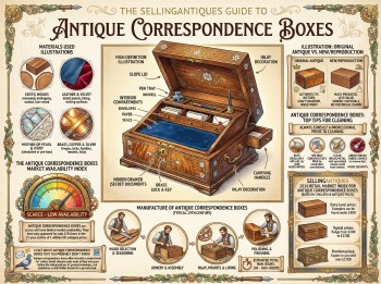 Antique Correspondence Boxes Guide Infographic