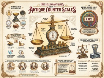 Antique Counter Scales Guide Infographic
