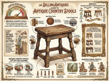 Antique Country Stools Guide Infographic