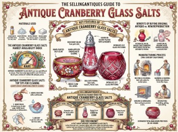 Antique Cranberry Glass Salts Guide Infographic
