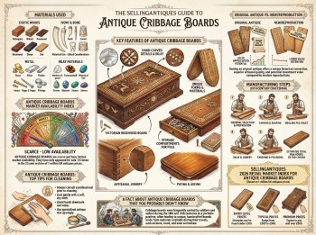 Antique Cribbage Boards Guide Infographic