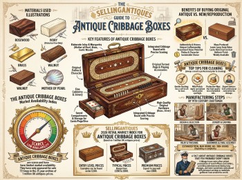 Antique Cribbage Boxes Guide Infographic