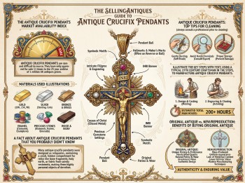 Antique Crucifix Pendants Guide Infographic