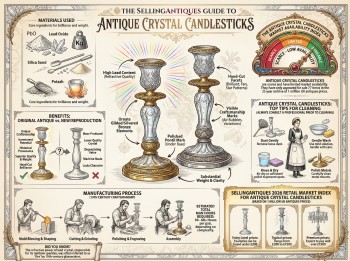 Antique Crystal Candlesticks Guide Infographic