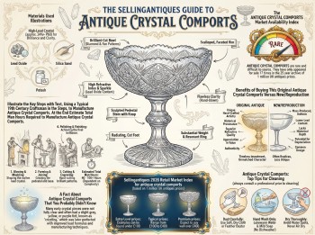 Antique Crystal Comports Guide Infographic