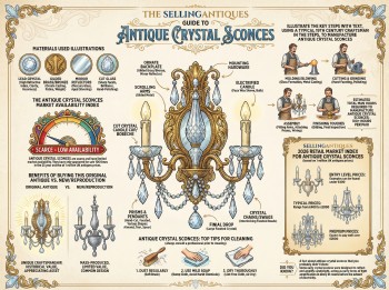 Antique Crystal Sconces Guide Infographic