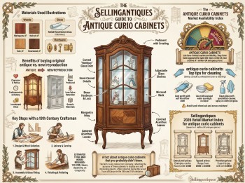 Antique Curio Cabinets Guide Infographic