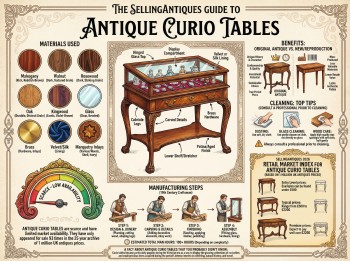 Antique Curio Tables Guide Infographic