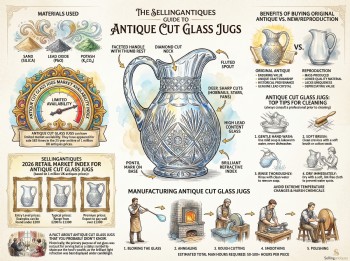 Antique Cut Glass Jugs Guide Infographic