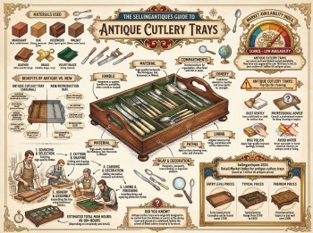 Antique Cutlery Trays Guide Infographic