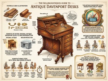 Antique Davenport Desks Guide Infographic