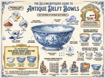 Antique Delft Bowls Guide Infographic