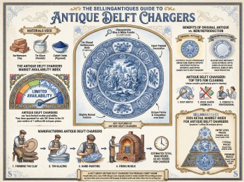 Antique Delft Chargers Guide Infographic