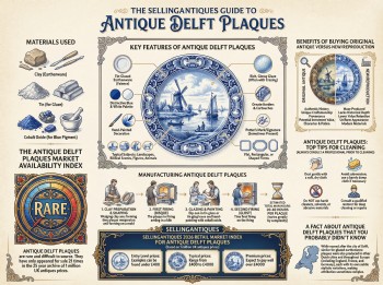 Antique Delft Plaques Guide Infographic