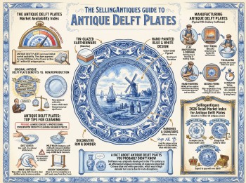Antique Delft Plates Guide Infographic
