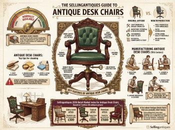 Antique Desk Chairs Guide Infographic