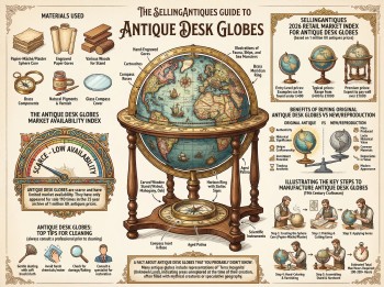 Antique Desk Globes Guide Infographic