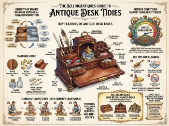 Antique Desk Tidies Guide Infographic