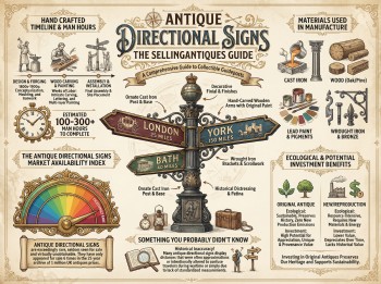 Antique Directional Signs Guide Infographic