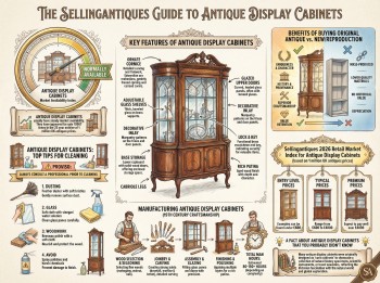 Antique Display Cabinets Guide Infographic