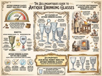 Antique Drinking Glasses Guide Infographic