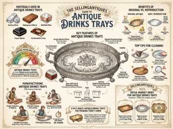 Antique Drinks Trays Guide Infographic