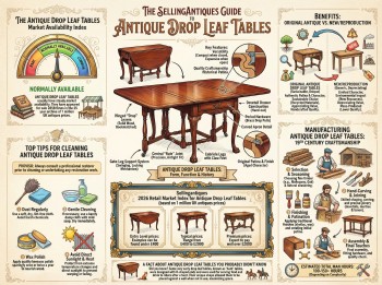 Antique Drop Leaf Tables Guide Infographic