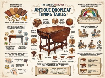 Antique Dropleaf Dining Tables Guide Infographic