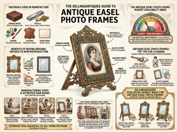 Antique Easel Photo Frames Guide Infographic